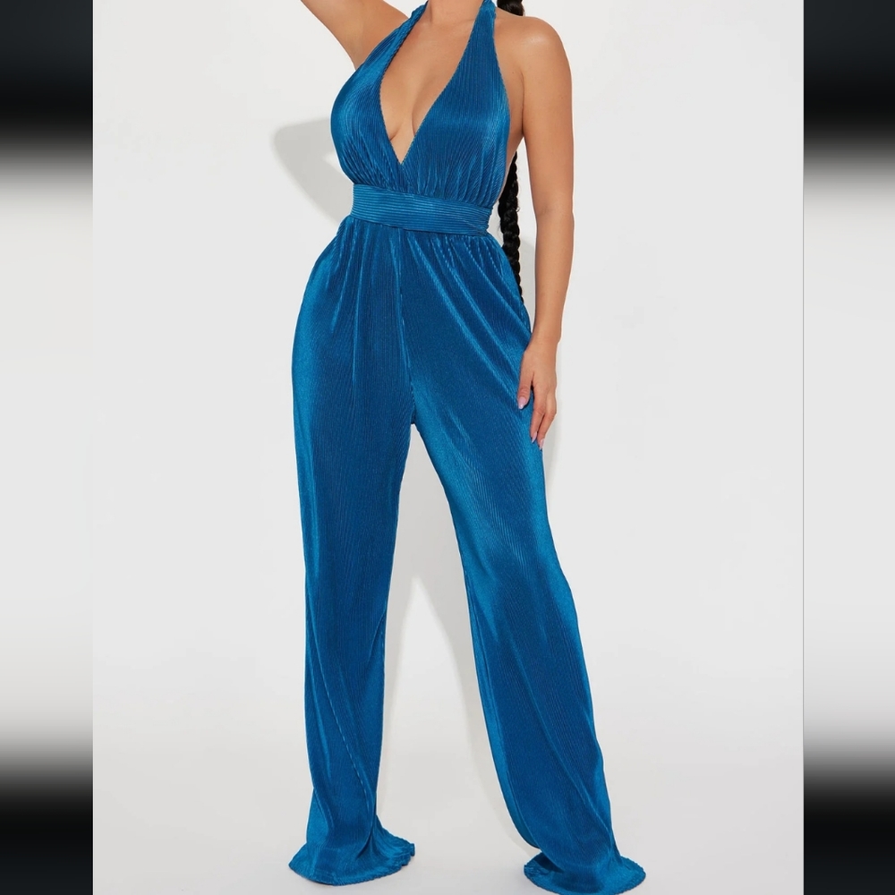 Jumpsuit Fashion Nova size L TEAL
